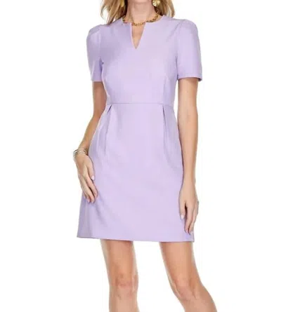 Jade Short Sleeve Dress In Lilac In Purple