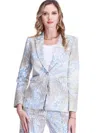 Jade Brietta Button Down Blazer In Desert Palm In Multi