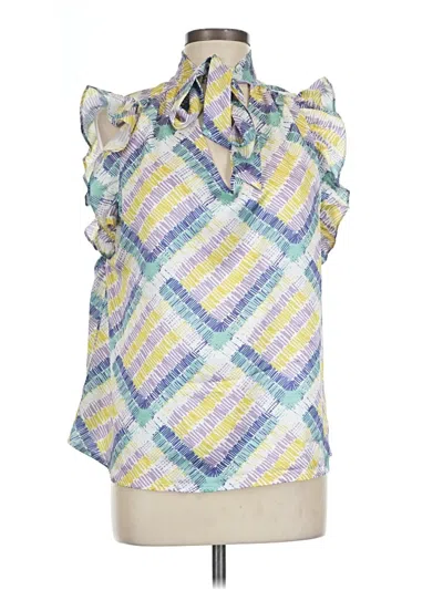Pre-owned Jade Sleeveless Blouse In Blue