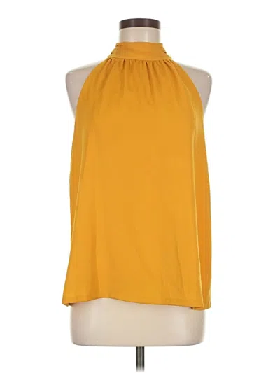 Pre-owned Jade Sleeveless Blouse In Yellow