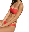Jade Swim All Around Bandeau Top In Coral Terry In Multi