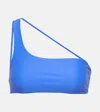 Jade Swim Apex One-shoulder Bikini Top In Cobalt
