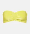 Jade Swim Ava Bandeau Bikini Top In Yellow