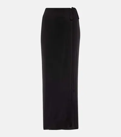 Jade Swim Avi Jersey Wrap Skirt In Black
