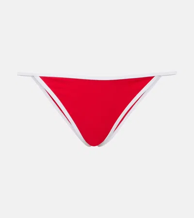 Jade Swim Bare Minimum Bikini Bottoms In Red