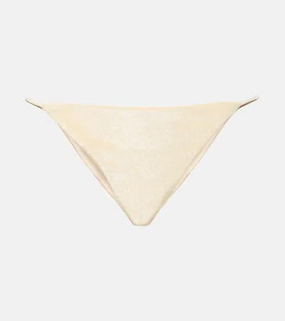 Jade Swim Bare Minimum Bikini Bottoms In White