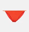 Jade Swim Bare Minimum Terry Bikini Bottoms In Poppy Terry