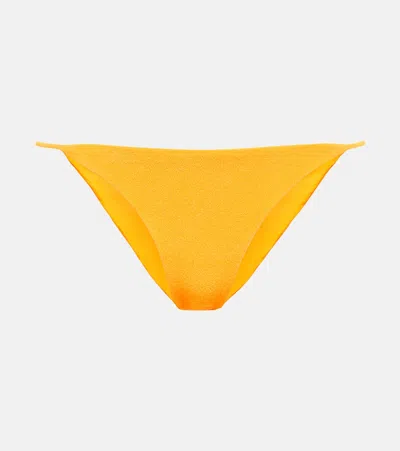 Jade Swim Bare Minimum Terry Bikini Bottoms In Saffron Terry