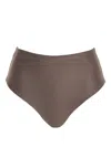 Jade Swim Bound Lycra Bikini Bottoms In Brown