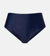 Jade Swim Bound High-rise Bikini Bottoms In Blue