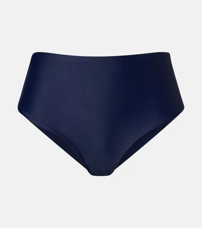 Jade Swim Bound High-rise Bikini Bottoms In Blue