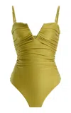 Jade Swim Calla One-piece Swimsuit In Brown