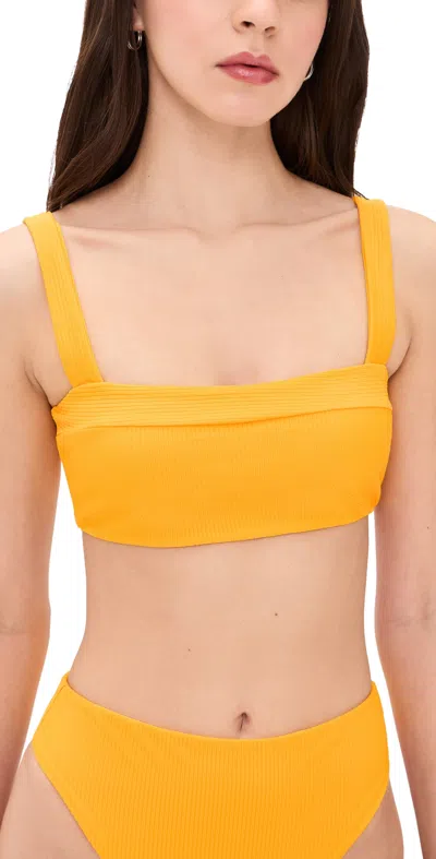 Jade Swim Coast Bikini Top Golden
