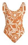 Jade Swim Contour One Piece Bronze Tropica In Brown