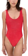 Jade Swim Contour One Piece Red