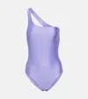 Jade Swim Evolve One-shoulder Swimsuit In Iris Sheen