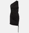 Jade Swim Gianna One-shoulder Minidress In Midnight