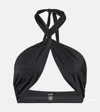 Jade Swim Helix Top In Black