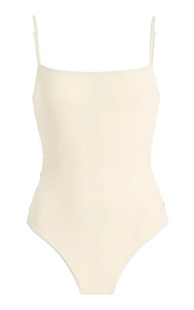 Jade Swim Hexa One-piece Swimsuit In White