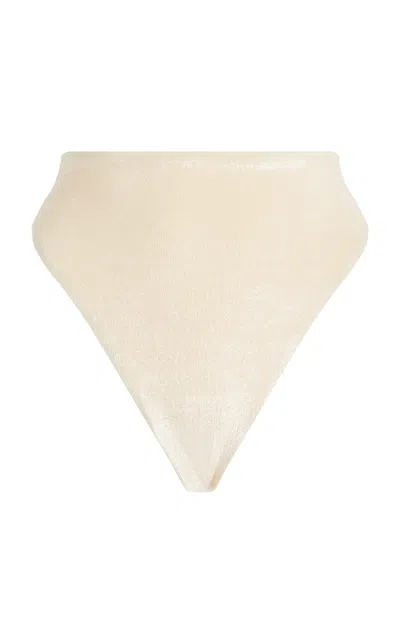 Jade Swim Incline Bikini Bottom In Ivory
