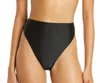 Jade Swim Bound High Waist Bikini Bottom In Black