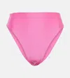 Jade Swim Incline High-rise Bikini Bottoms In Azalea Sheen