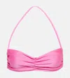 Jade Swim Isla Bikini Top In Azalea Sheen