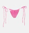 Jade Swim Lana Bikini Bottoms In Neon Pink