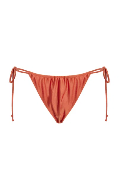 Jade Swim Lana Cheeky Bikini Bottom In Orange