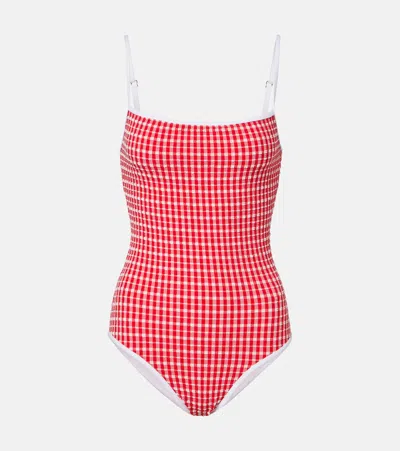 Jade Swim Layla Gingham Swimsuit In Multi
