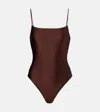 Jade Swim Layla One Piece Swimsuit In Brown
