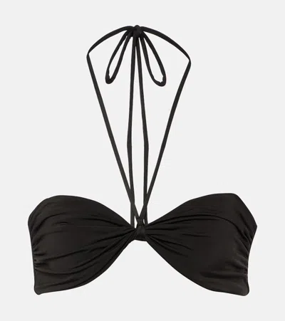 Jade Swim Liana Halterneck Bikini Top In Black