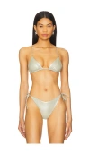 Jade Swim Lido Bikini Top In Sea Salt