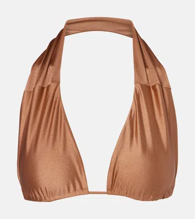 Jade Swim Livi Bikini Top In Brown