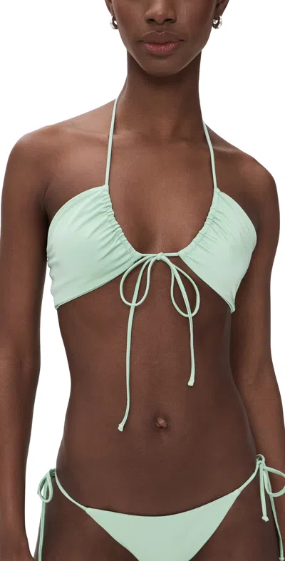 Jade Swim Livi Bikini Top Seafoam Sheen In Blue