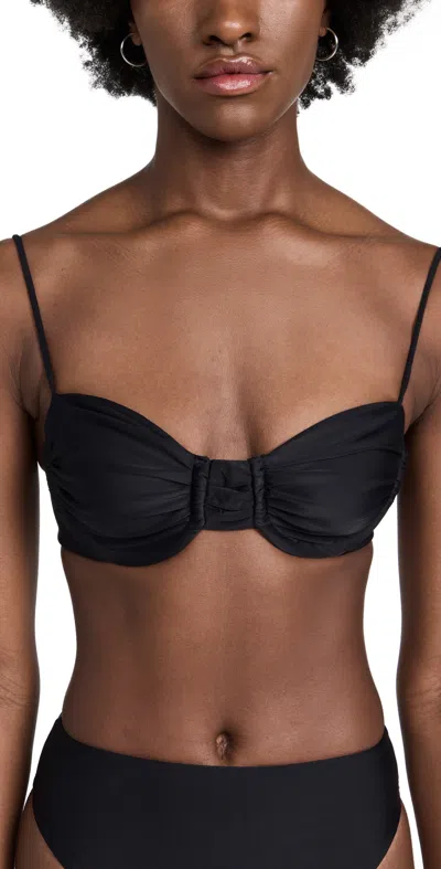 Jade Swim Mia Bikini Top In Black