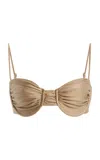 Jade Swim Mia Bikini Top In Brown