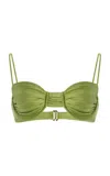 Jade Swim Mia Bikini Top In Green