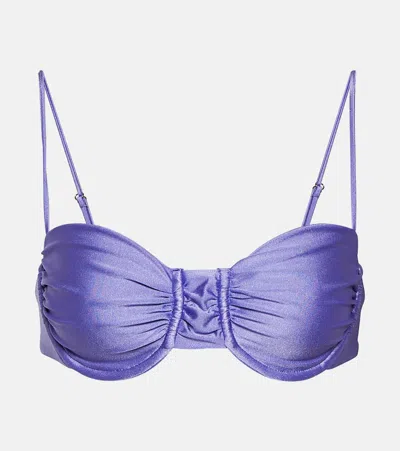 Jade Swim Mia Bikini Top In Purple