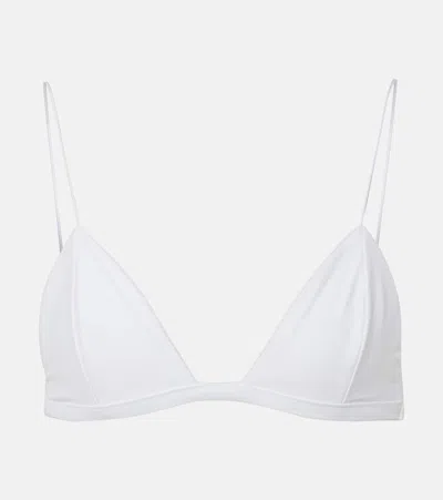 Jade Swim Micro Perfect Match Bikini Top In White