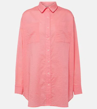 Jade Swim Mika Cotton Shirt In Pink