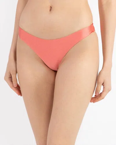 Jade Swim Most Wanted Bikini Bottom In Coral Terry In Multi