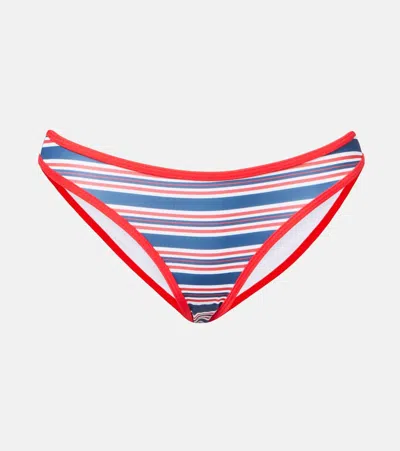 Jade Swim Most Wanted Striped Bikini Bottoms In Multicoloured