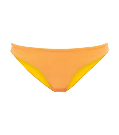 Jade Swim Most Wanted Terry Bikini Bottoms In Orange Sherbet Terry