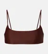 Jade Swim Muse Bikini Top In Brown