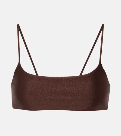 Jade Swim Muse Bikini Top In Brown