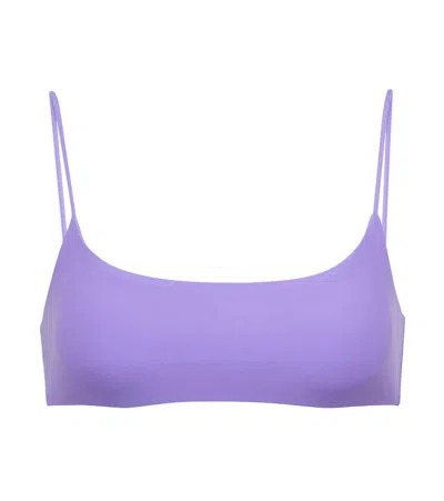 Jade Swim Muse Bikini Top In Lavender