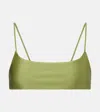Jade Swim Muse Scoop Bikini Top In Green