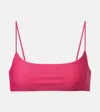 Jade Swim Muse Scoop Bikini Top In Pink