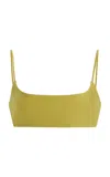 Jade Swim Muse Scoop Bikini Top In Green